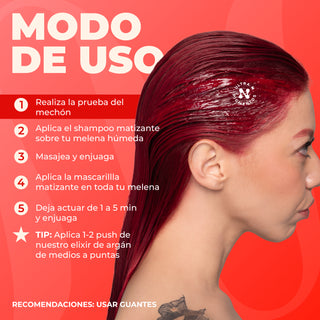 Shampoo Matizante Rojo Fuego 300ml