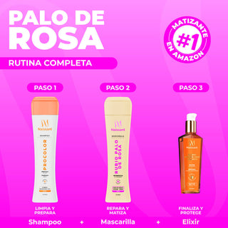 Mascarilla Matizante Rubio Palo de Rosa 300ml