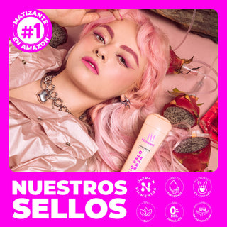 Mascarilla Matizante Rubio Palo de Rosa 300ml
